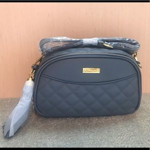 Joy + Iman Genuine Leather Crossbody Purse